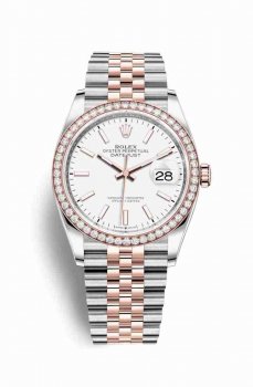 Réplique montre Rolex Datejust 36 Everose Roles 18 ct Everose 126281RBR m126281rbr-0005