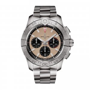 Breitling Avenger Chronograph B01 44mm Copie montre pour homme Acier inoxydable beige AB0147101A1A1