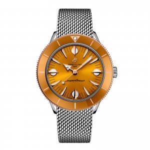 Breitling Superocean Heritage '57 Highlands Capsule 38 mm Copie montre pour homme Jaune 2 bracelets U10340281I1A1