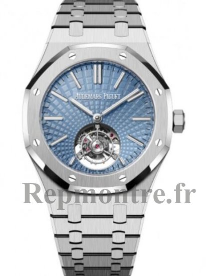 Copie de Audemars Piguet Royal Oak Tourbillon Volant Automatique Platine 41mm Bleu Clair 26530PT.OO.1220PT.01 - Cliquez sur l'image pour la fermer