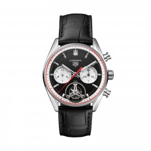 TAG Heuer Carrera Chronographe Tourbillon boite en verre Montres suisses du centenaire CBS5016.FC6566