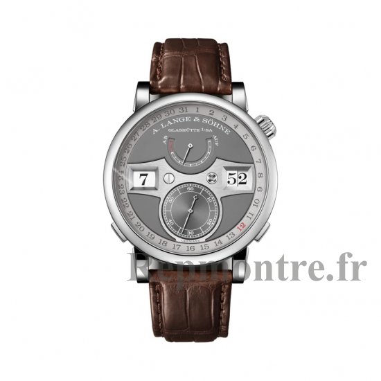 Replique Montre A. LANGE & Sohne ZEITWERK DATE 18 carats Blanc Or 148.038 - Cliquez sur l'image pour la fermer