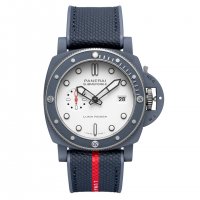 Panerai Submersible QuarantaQuattro Luna Rossa Ti-Ceramitech Blanc PAM01543
