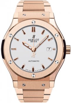 Réplique Hublot Classic Fusion Roi Or Opaline Montre 542.OX.2610.OX