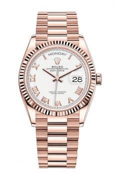 Replique Rolex Day-Date 36 18 ct Everose gold M128235-0052 montre