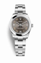 Réplique de montre Rolex Oyster Perpetual 31 177200 Cadran gris fonce m177200-0018