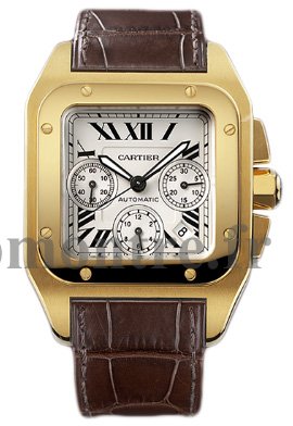 Réplique Cartier Santos 100 Chronographe Automatique Jaune Or W20096Y1 - Cliquez sur l'image pour la fermer