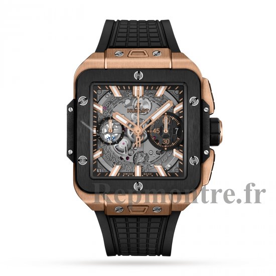 Hublot Square Bang Unico King Or Ceramique 42 mm Replique montre pour homme 821.OM.0180.RX - Cliquez sur l'image pour la fermer