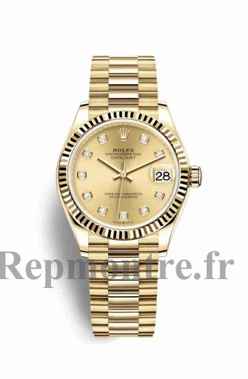 Réplique montre Rolex Datejust 31 jaune 278278 m278278-0009 - Cliquez sur l'image pour la fermer