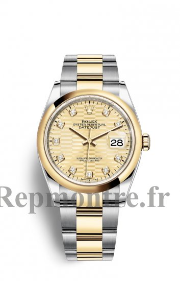 Copie de Rolex Datejust 36 OysterAcier and Jaune Or M126203-0046 - Cliquez sur l'image pour la fermer