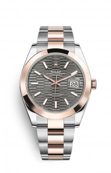 Copie de Rolex Datejust 41 OysterAcier and EveOr Rose M126301-0019