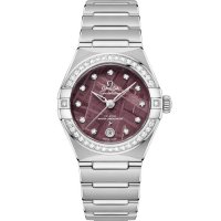 Omega Constellation Manhattan 29 Co-Axial Master Chronometer Acier inoxydable Diamant Violet Meteorite 131.15.29.20.99.001