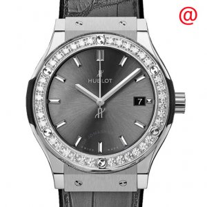 Replique Hublot Classic Fusion Quartz Grey Dial Ladies 581.nx.7071.lr.1104