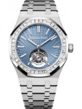 Copie de Audemars Piguet Royal Oak Tourbillon Volant Automatique Platine 41mm Bleu Clair 26535PT.ZZ.1220PT.01