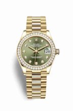 Réplique montre Rolex Datejust 31 jaune 278288RBR m278288rbr-0007