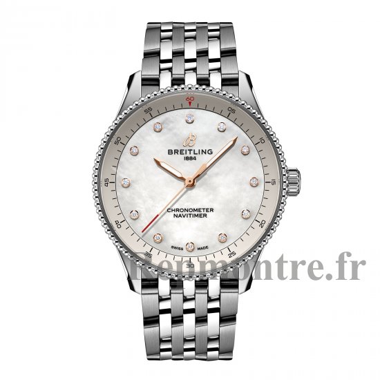 Breitling Navitimer 32 mm Replique montre femme Nacre blanche A77320E61A2A1 - Cliquez sur l'image pour la fermer