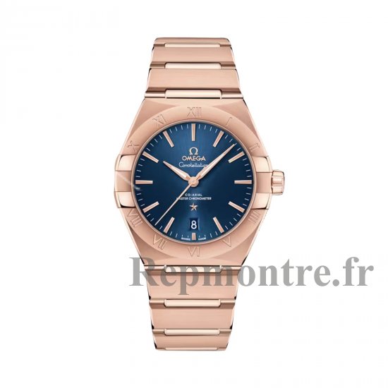 Omega Constellation 39 mm Copie montre homme Bleu O13150392003001 - Cliquez sur l'image pour la fermer