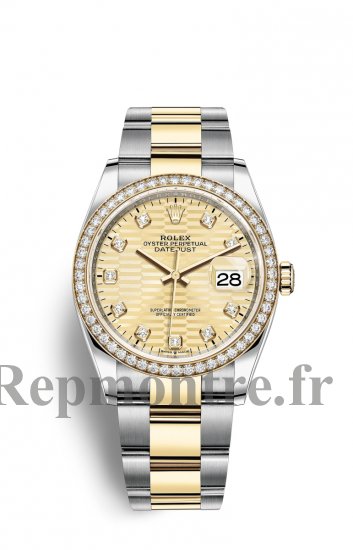 Copie de Rolex Datejust 36 OysterAcier Jaune Or and Diamants M126283RBR-0032 - Cliquez sur l'image pour la fermer