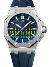 Copie de Audemars Piguet Royal Oak Offshore Selfwinding-Music Edition Titanium 43mm Bleue Dial 15600TI.OO.A343CA.01