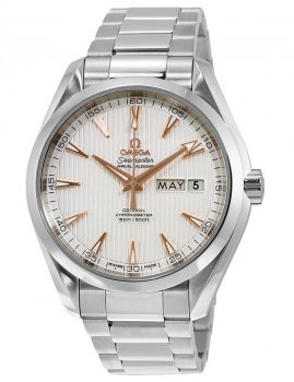 Réplique Omega Aqua Terra Co-Axial Annual Calendar Argent Cadran 231.10.43.22.02.003