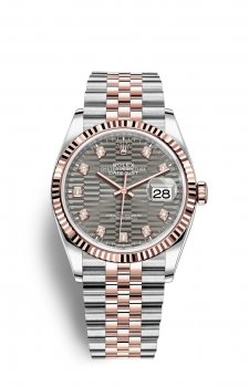 Copie de Rolex Datejust 36 OysterAcier and EveOr Rose M126231-0041