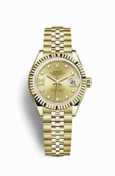 Réplique montre Rolex Datejust 28 jaune 18 ct 279178 m279178-0014