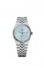 Montre Rolex Land-Dweller 36 Platine Bleu Glacier Platine Jubilee 127236-0001