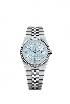 Montre Rolex Land-Dweller 36 Platine Bleu Glacier Platine Jubilee 127236-0001