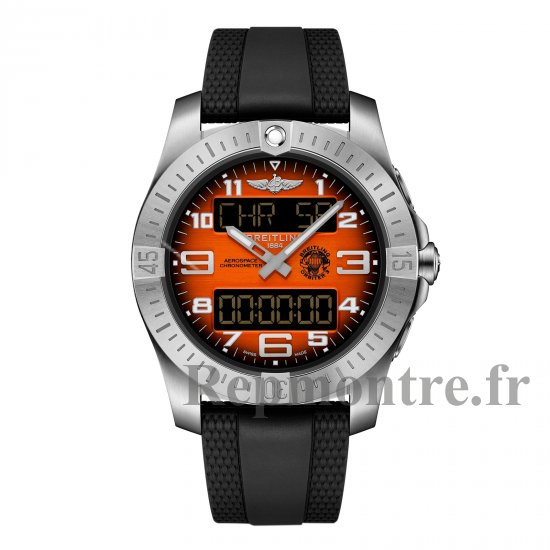 Breitling Aerospace B70 Orbiter 25e anniversaire 43 mm homme Caoutchouc orange EB70101A1O1S1 - Cliquez sur l'image pour la fermer