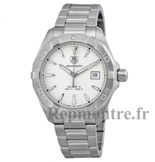 Tag Heuer Aquaracer Calibre 5 300M argente Dial WAY2111.BA0910 - Cliquez sur l'image pour la fermer