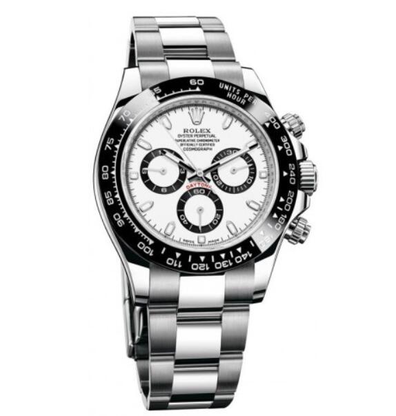 Réplique Rolex Cosmograph Daytona Blanc Cadran Inoxydable Acier Oyster 116500WSO