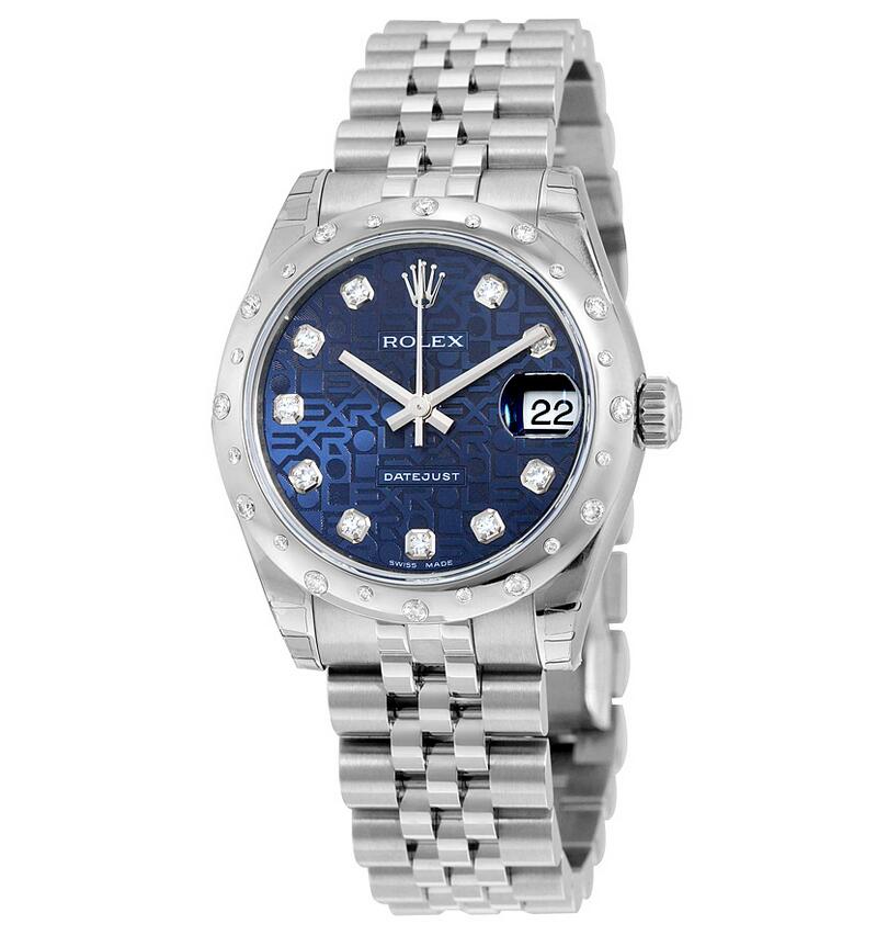 Réplique Rolex Oyster Perpetual Datejust 31 Bleu Jubilee Diamant Cadran Dames X178344BLJDJ