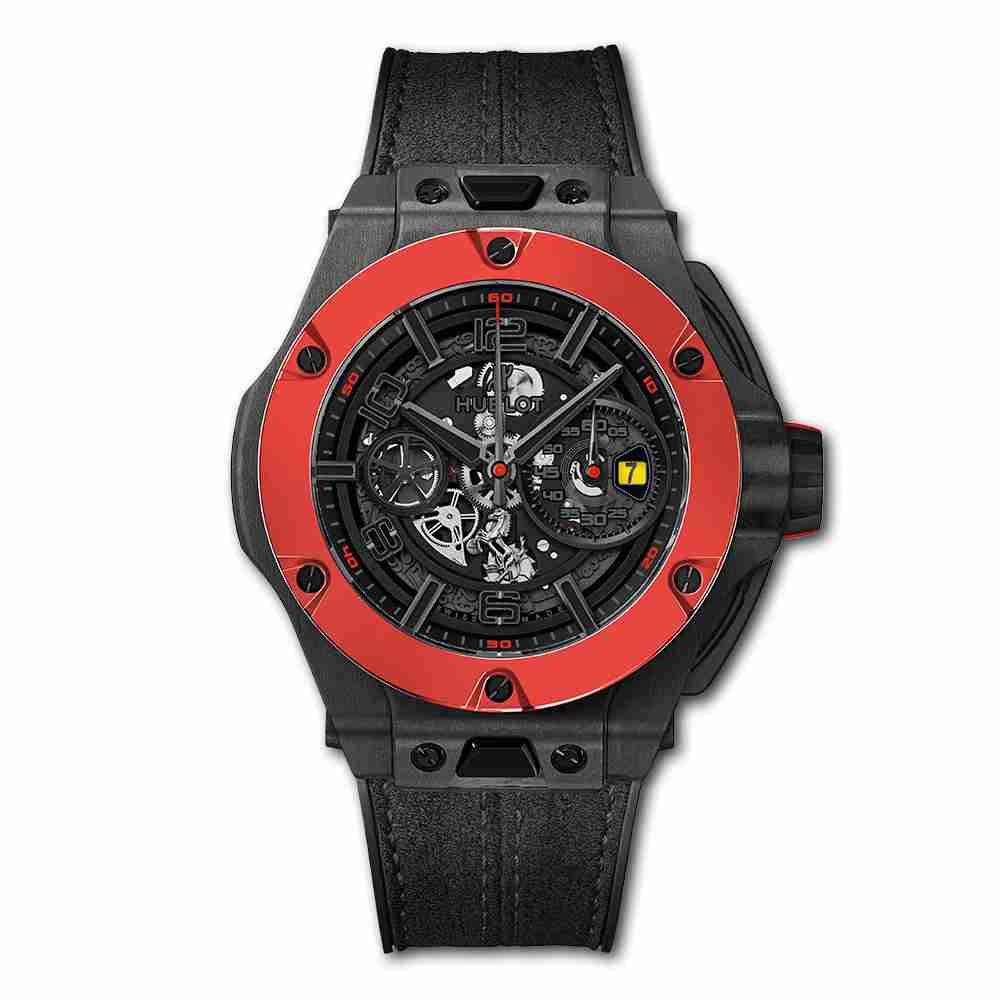 Réplique montre Hublot Big Bang Ferrari Unico Carbun Rouge Ceramique 45mm 402.QF.0110.WR