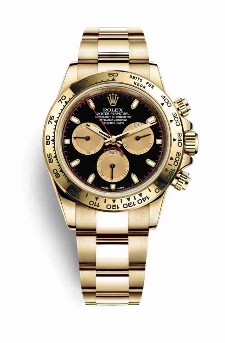 Réplique montre Rolex Cosmograph Daytona jaune 18 ct 116508 m116508-0009