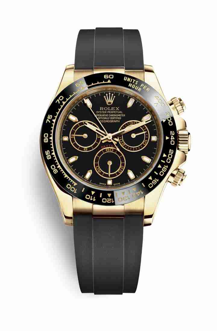 Réplique montre Rolex Cosmograph Daytona jaune 18 ct 116518LN m116518ln-0035