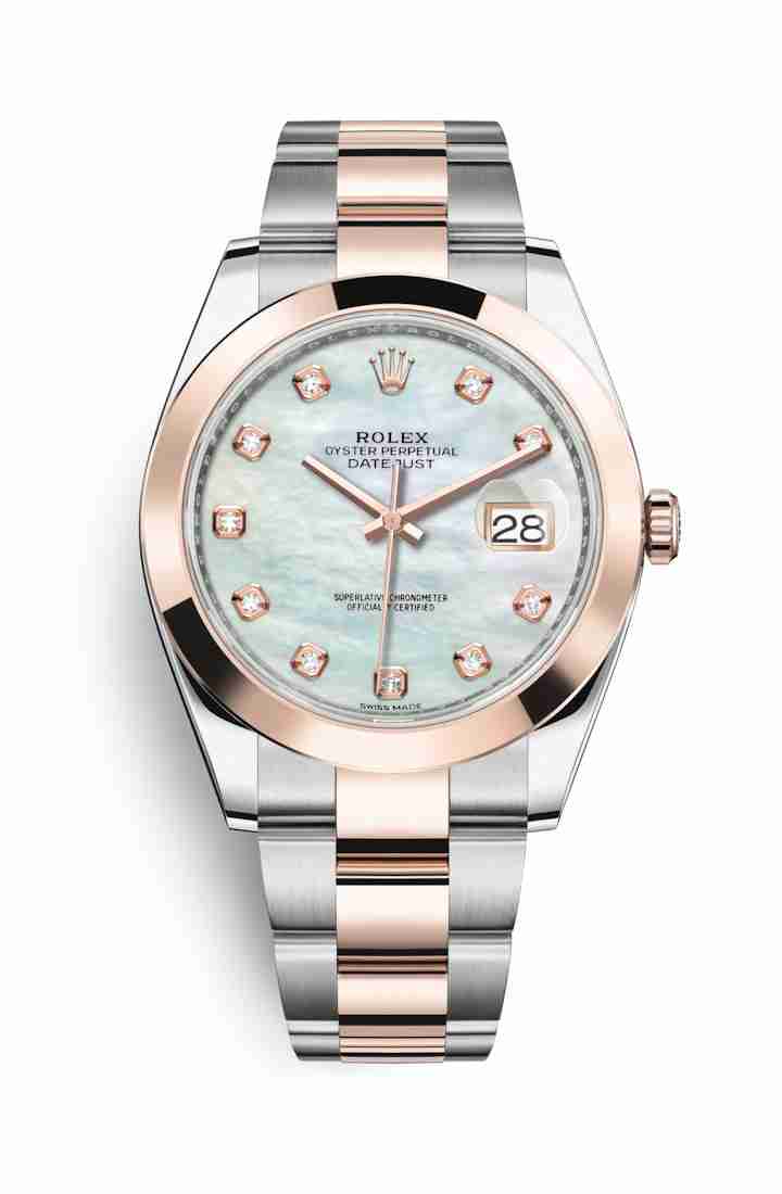 Réplique de montre Rolex Datejust 41 Everose Roles 18 ct Everose 126301 m126301-0013
