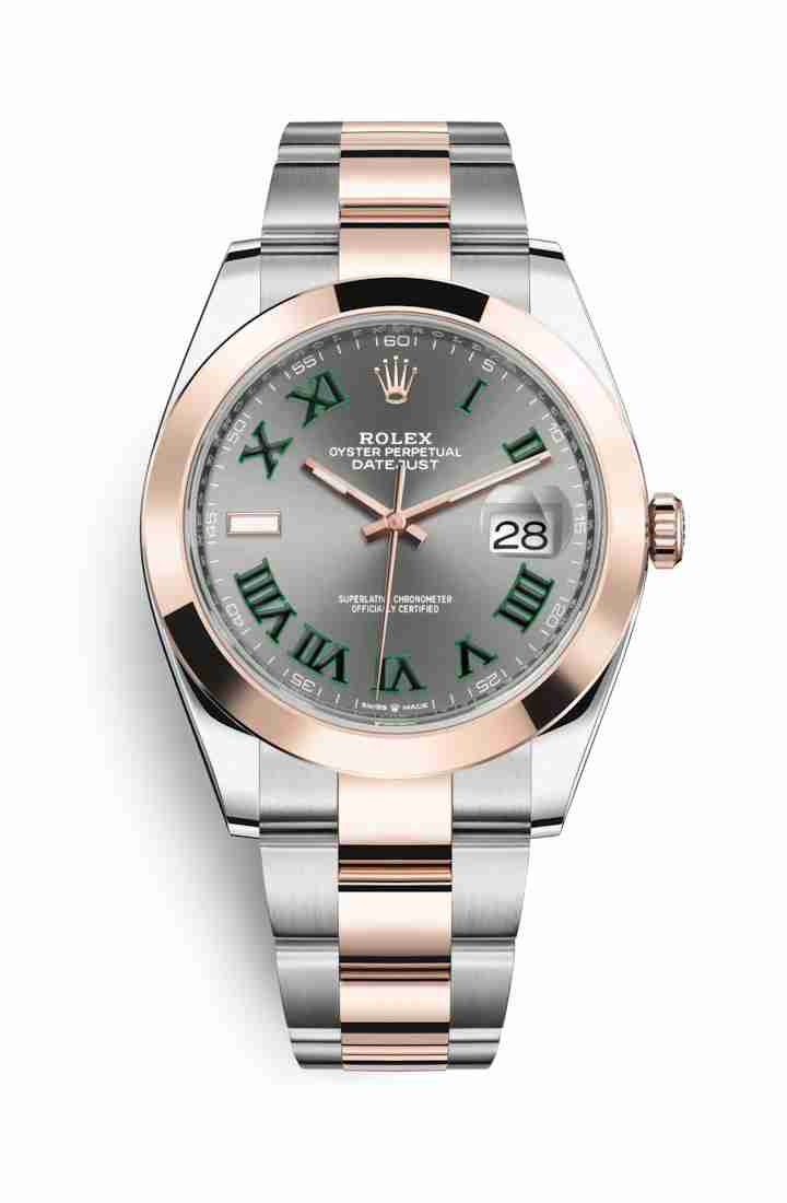 Réplique de montre Rolex Datejust 41 Everose Roles 18 ct Everose 126301 Slate Cadran m126301-0015