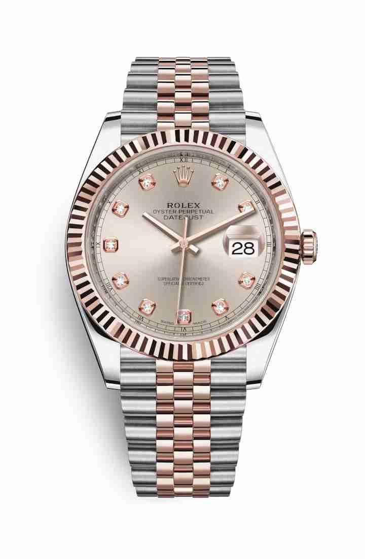 Réplique de montre Rolex Datejust 41 Everose Roles 18 ct Everose 126331 m126331-0008