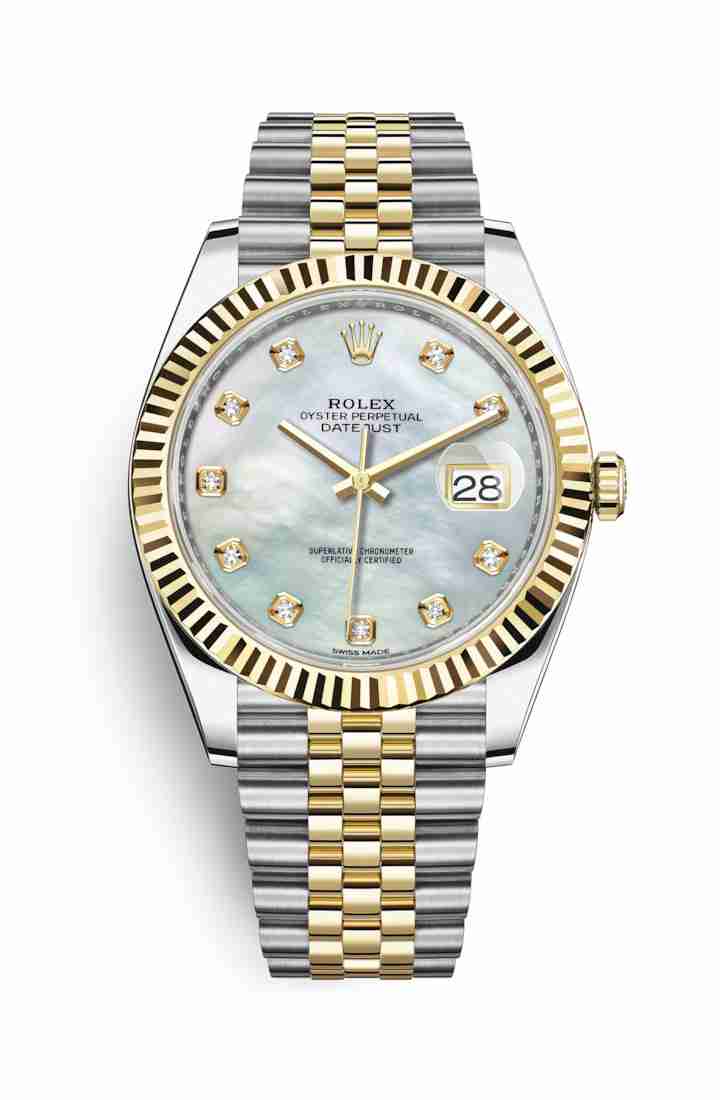 Réplique de montre Rolex Datejust 41 Jaune Roles jaune 18 ct 126333 m126333-0018