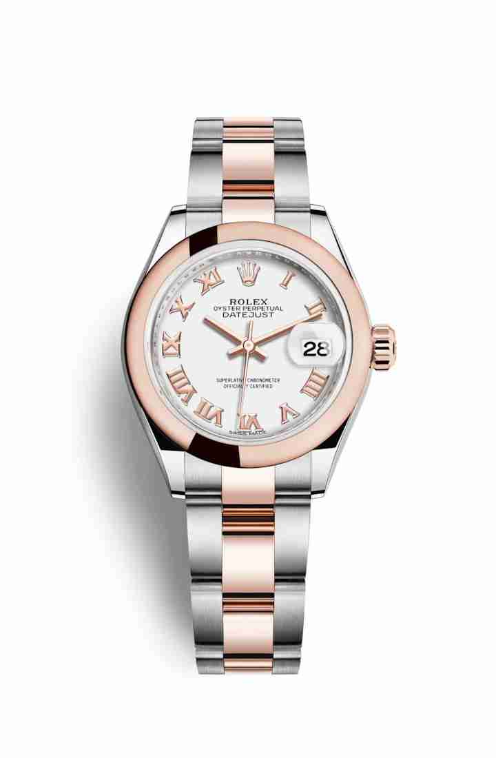 Réplique montre Rolex Datejust 28 Everose Roles 18 ct Everose 279161 m279161-0022