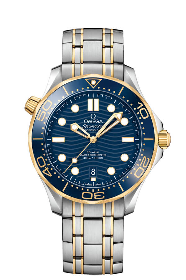 AAA Réplique Montre OMEGA Seamaster Acier or jaune 210.20.42.20.03.001