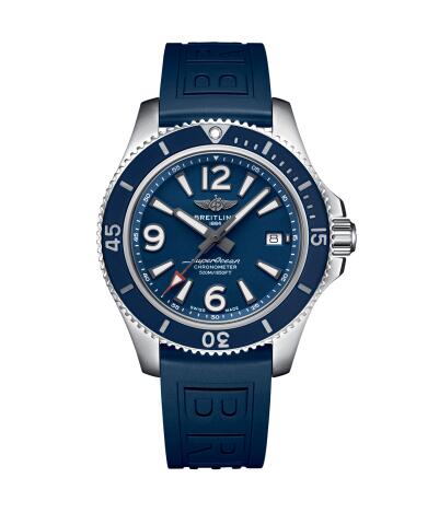 Copie Breitling Superocean Automatique 42 Cadran Bleu Bracelet Caoutchouc Homme A17366D81C1S1