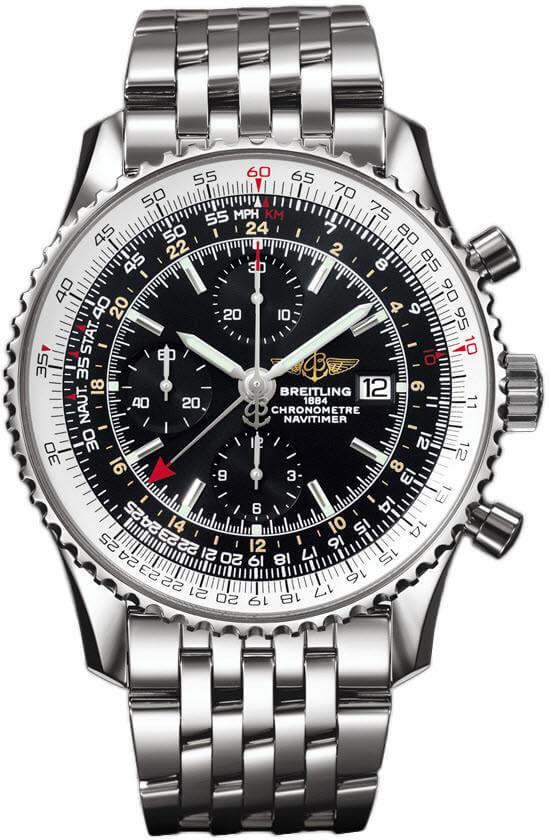 AAA Réplique Montre Breitling Navitimer 1 Chronographe GMT 46 Navitimer Bracelet