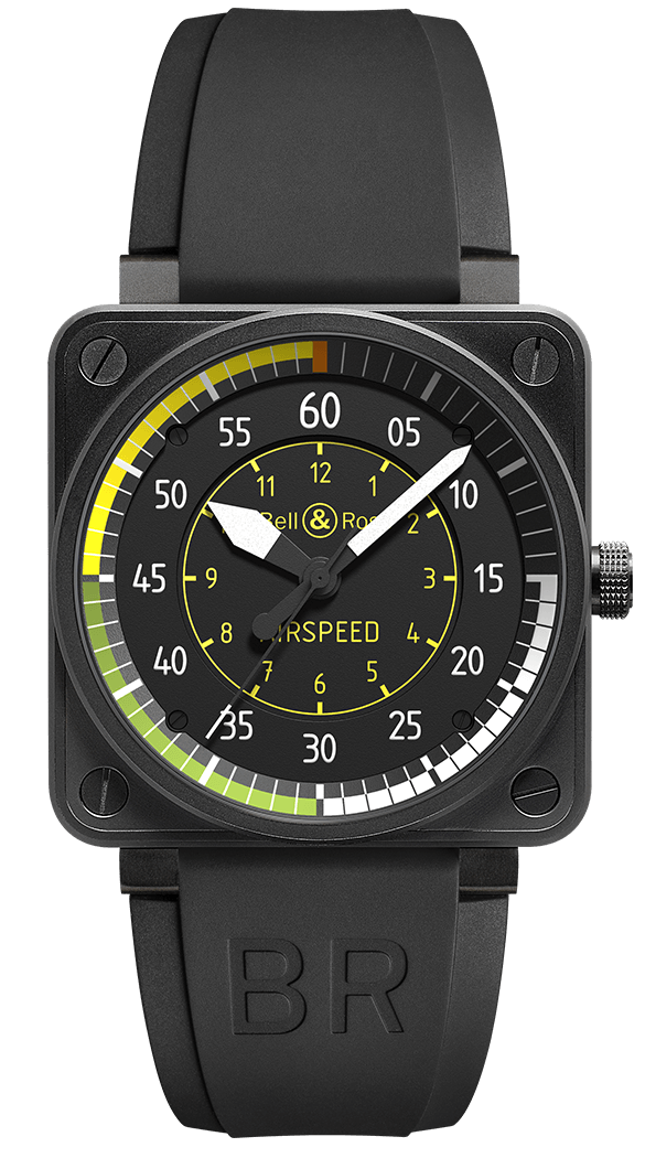 Réplique Montre Homme Bell & Ross Aviation Flight Instruments BR0192-AIRSPEED