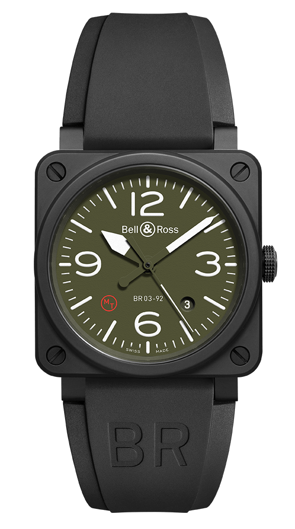 Réplique Bell & Ross Aviation Ceramic BR03-92 MILITARYTYPE