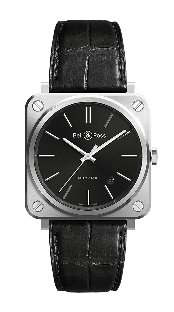 Réplique Bell & Ross Br S-92 Acier noir BRS92-BLC-ST / SCR