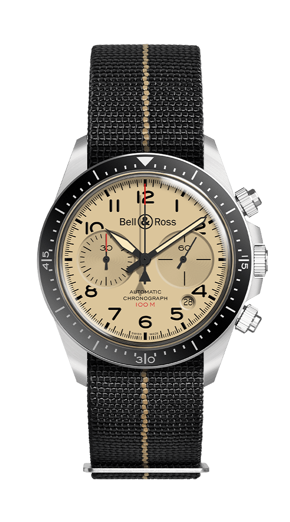 Réplique montre Homme Bell & Ross Vintage Military Beige BRV292-BEI-ST / SF