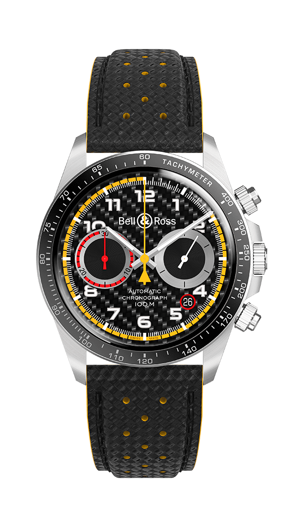 Réplique montre Bell & Ross Vintage V2-94 Chronographe Montre Automatique Cadran En Fibre De Carbone Noir BRV294-RS18 / SCA