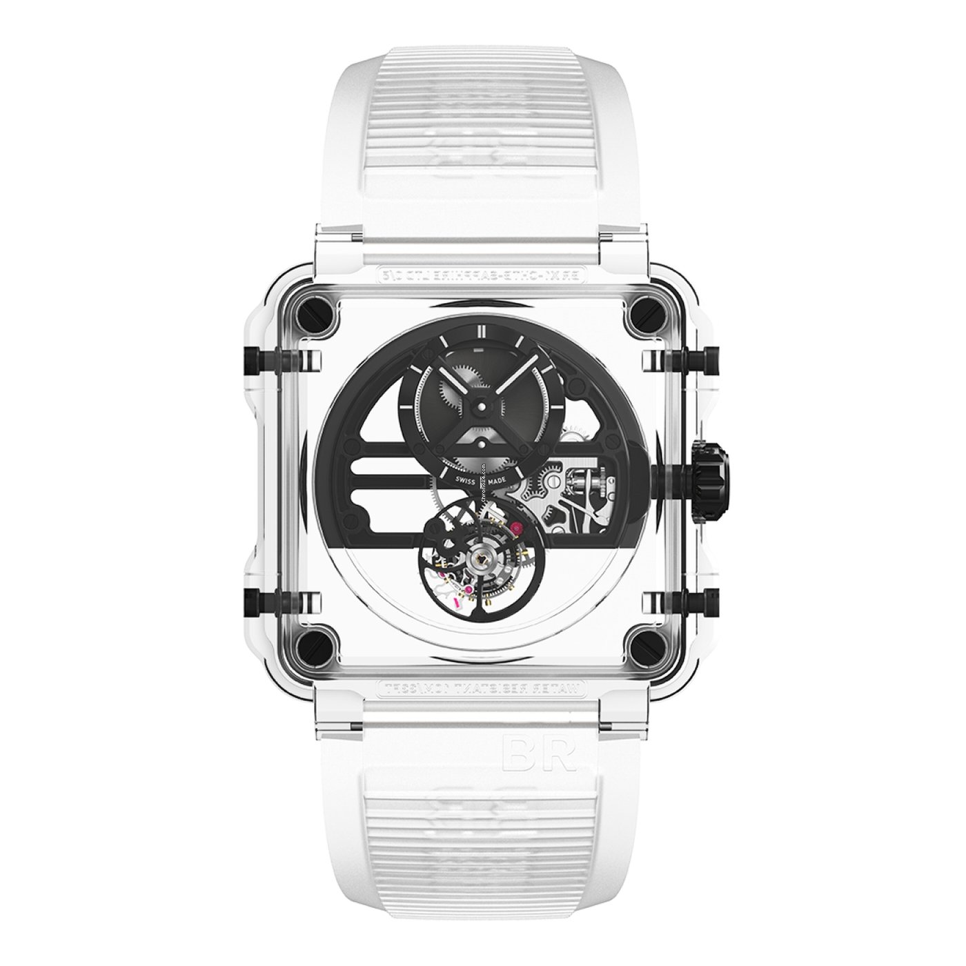 Réplique montre Bell & Ross BR-X1 Tourbillon Squelette Tourbillon Saphir Noir BRX1-SKTB-SABLK