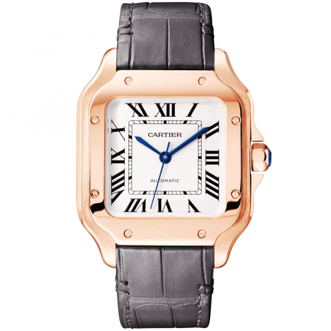 Réplique de Cartier Santos de Cartier Grand Or Rose 18 Carats WGSA0028